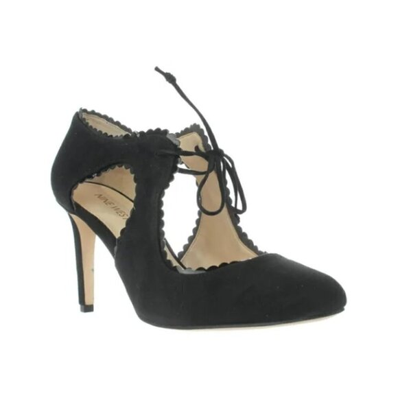 Nine West Hypatia Scalloped Mary Jane Heels - Picture 2 of 6